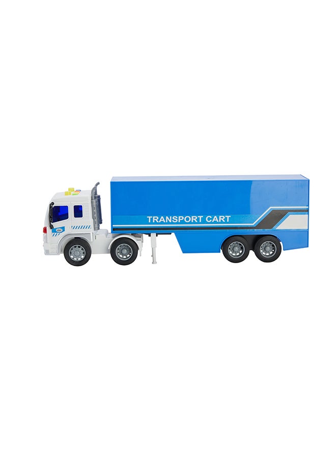 Galaxy 1:16 Tractor with Container | Light & Sound Function | Interactive Play | Durable Toy Vehicle