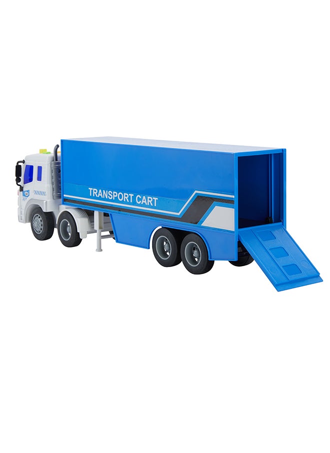 Galaxy 1:16 Tractor with Container | Light & Sound Function | Interactive Play | Durable Toy Vehicle
