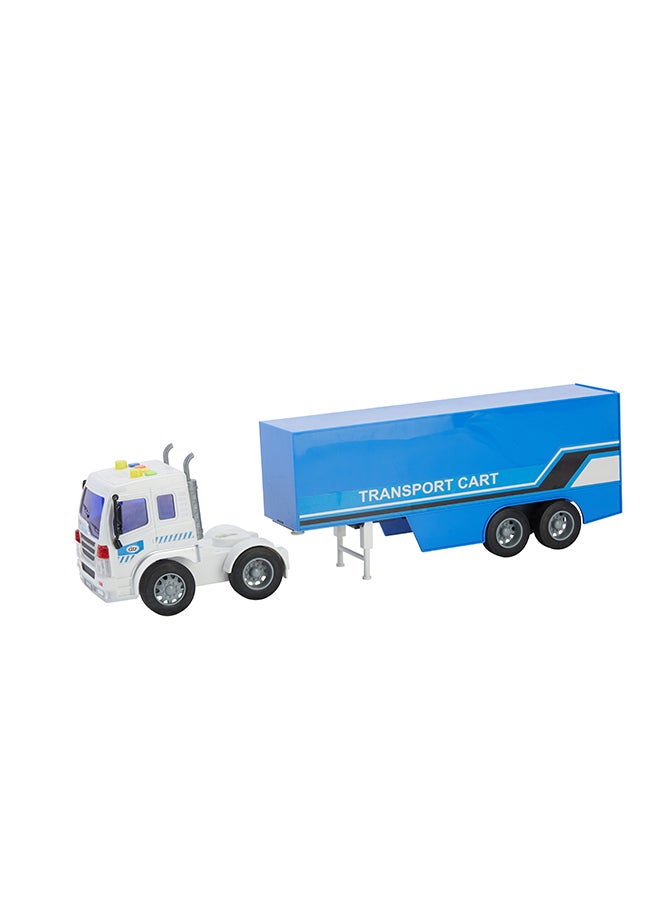 Galaxy 1:16 Tractor with Container | Light & Sound Function | Interactive Play | Durable Toy Vehicle