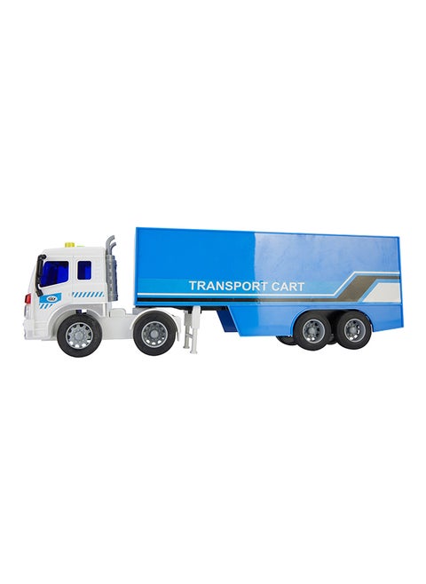 Galaxy 1:16 Tractor with Container | Light & Sound Function | Interactive Play | Durable Toy Vehicle