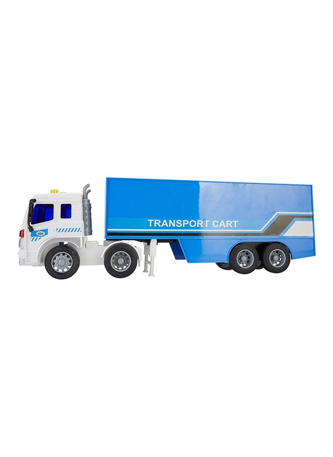 Galaxy 1:16 Tractor with Container | Light & Sound Function | Interactive Play | Durable Toy Vehicle