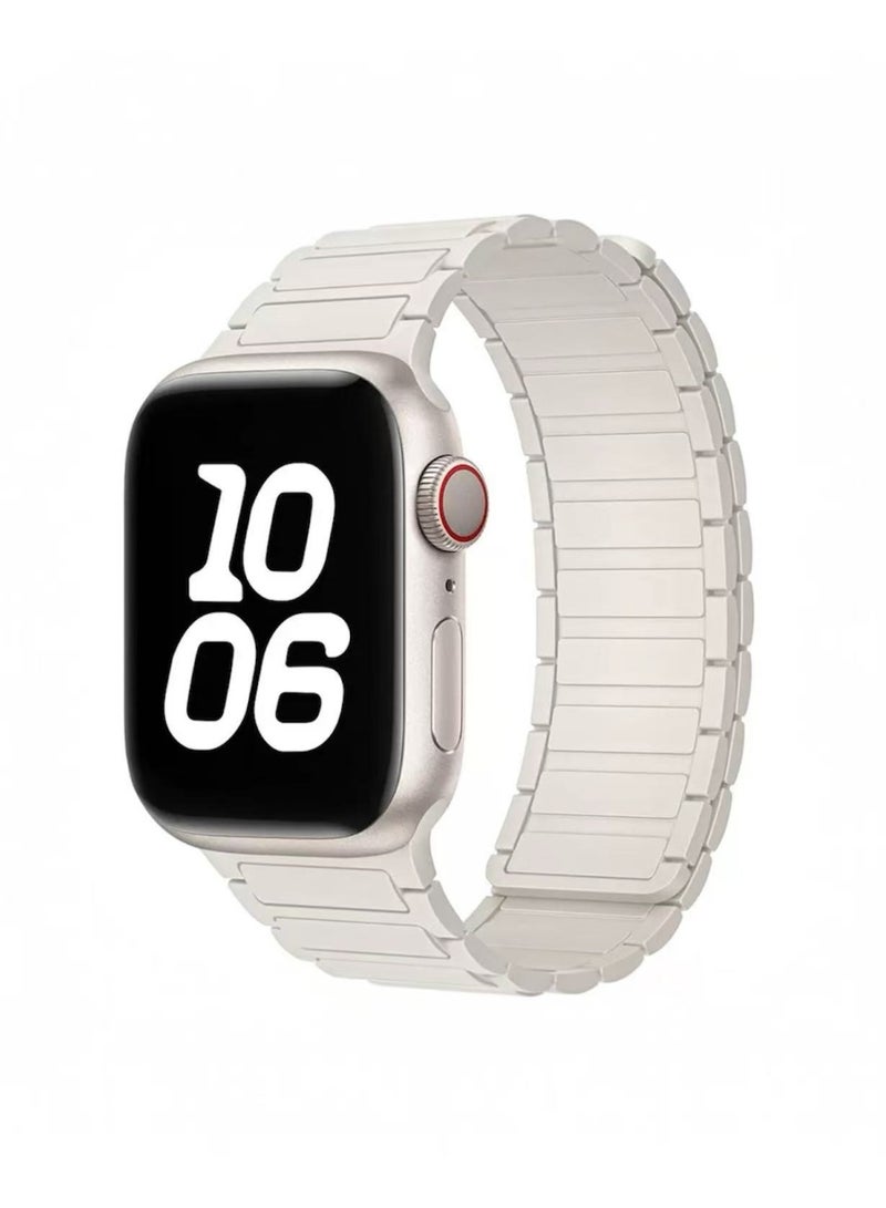 حزام سيليكون مغناطيسي متوافق مع Apple Watch مقاس 38/40/41 مم، حزام رياضي ناعم بديل بإغلاق مغناطيسي آمن لسلسلة 1–9 و SE - Image 1
