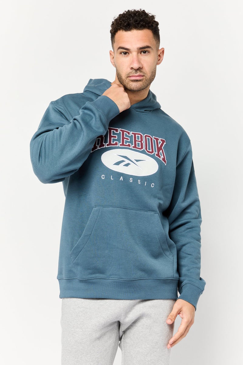 Reebok Men Sportswear Fit Long Sleeves Outdoor Sweatshirt, Blue - Image 1