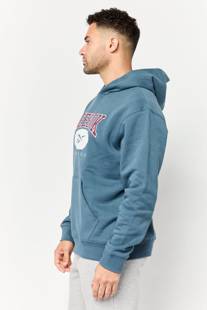 Reebok Men Sportswear Fit Long Sleeves Outdoor Sweatshirt, Blue - Image 2