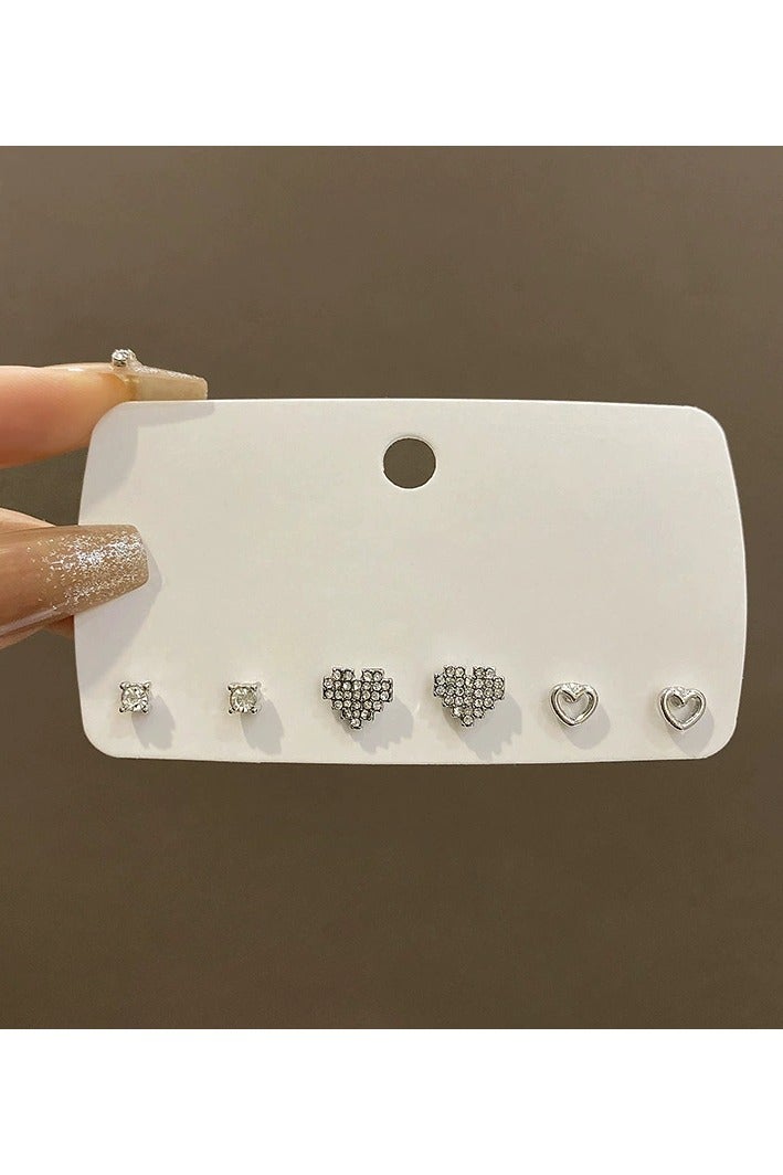 Goolsky Minimalist Heart Stud Earrings Set – Elegant Dainty Earring Pack for Women, Simple Chic Jewelry with Light Luxury Design - Image 4