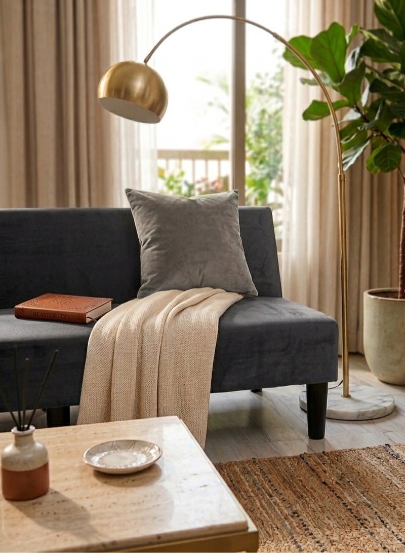 BACK COMFORT Nova Sofa Bed | Multi-Functional 2-in-1 Modern Design A stylish sofa that transforms seamlessly into a bed, offering a smart space-saving solution. Ideal for the living room, office, or bedroom, with a foldable design for added convenience - Grey - Image 2