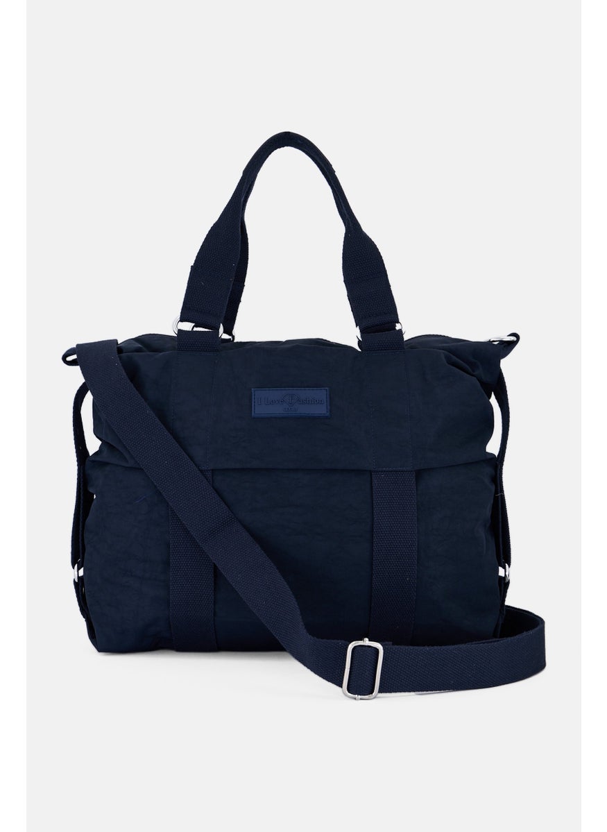 I Love Fashion Women Brand Logo Handbag, Navy  - Image 2