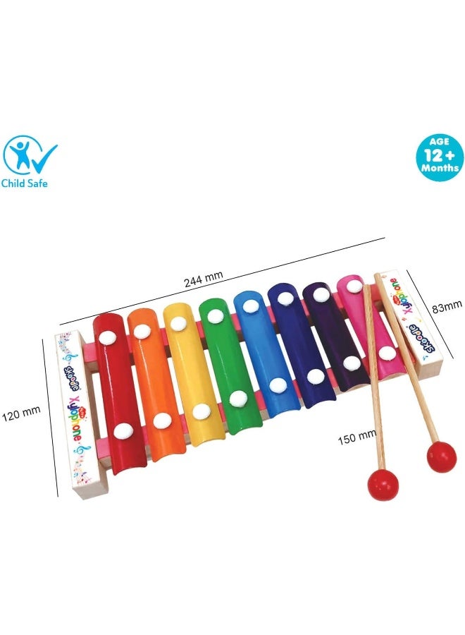 Skoodle My First Xylophone for Kids and Toddlers with Harmonica - Image 3
