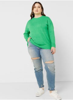 Only Carmakoma Round Neck Knitted Sweater  - Image 4