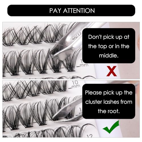 Magnetic SL Lash Clusters 320pcs Individual Lashes 30D&40D DIY Lash Extensions D-Curl Lash Clusters False Eyelashes Natural Look 10-16mm Mix Cluster Eyelash Extensions EASY TO USE (30D+40D-0.07D) - Image 4