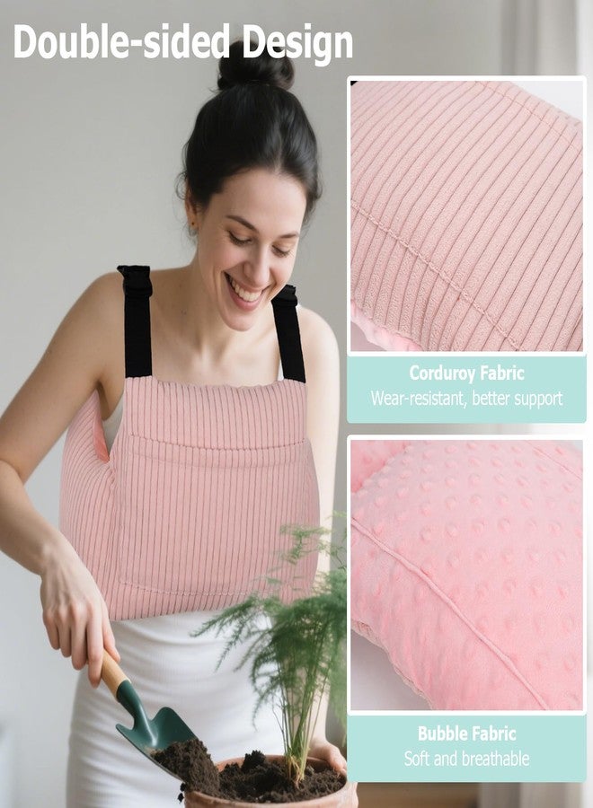 RoamReady Post Mastectomy Pillows After Hysterectomy Must Haves, Breast Reduction Mastectomy Recovery Supplies, Breast Cancer Heart Surgery Pillow Gifts for Women Help for Recovery and Rest, Pink - Image 4
