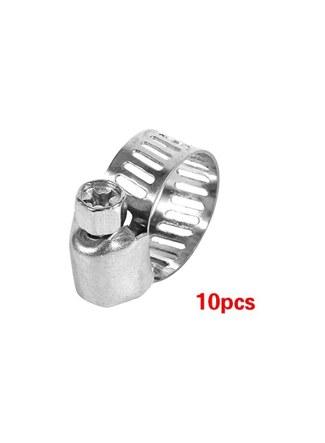 promass CUYT Electroplate Tube Spring Hose Clamp, 8-12mm, 10 Pieces - Image 2
