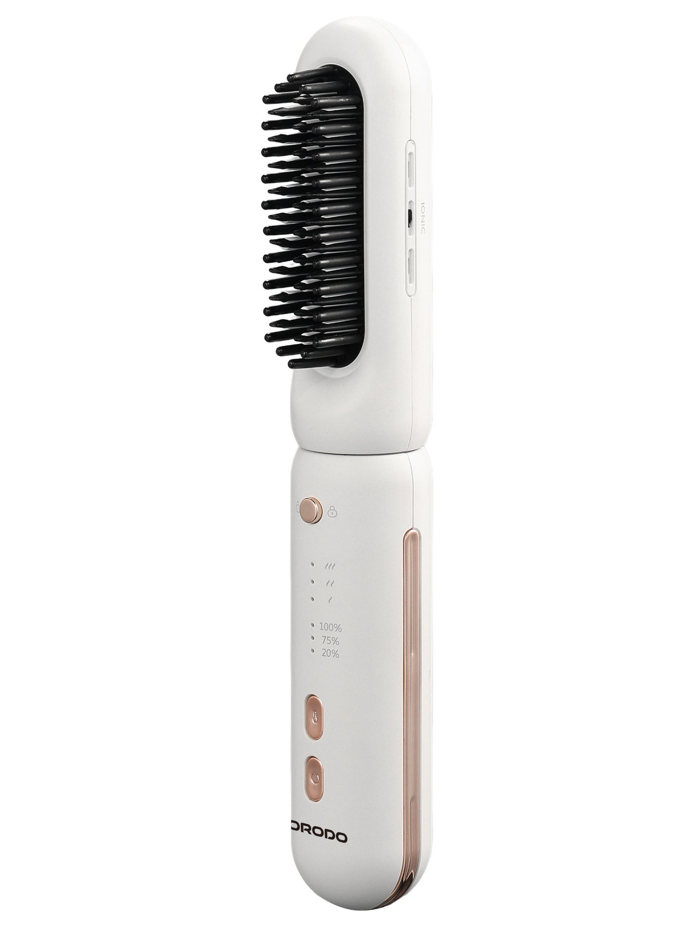 3 in 1 Cordless Hair Styling Tool / Hair Straightener & Curling Iron / 3 Replaceable Heads / 20 min Working Time / Compact & Travel Friendly / Heat Resistant Design - White