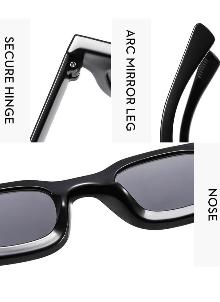 (BeBeauty) - Small Frame Vintage Sunglasses - Image 1