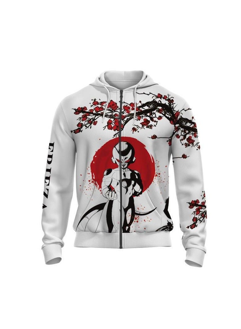 KUYING New Dragon Ball Zipper Hooded Hoodie Casual Loose Coat  - Image 1