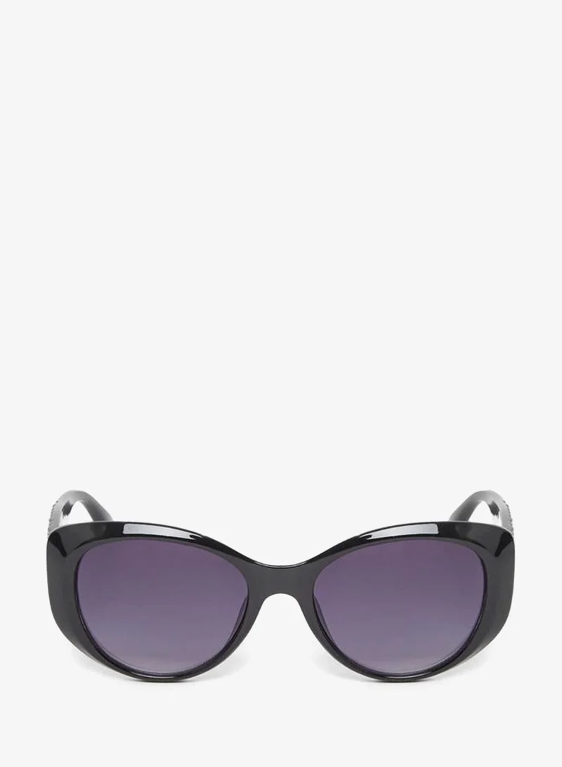 Styli Styli Textured Arm Cat Eye Sunglasses