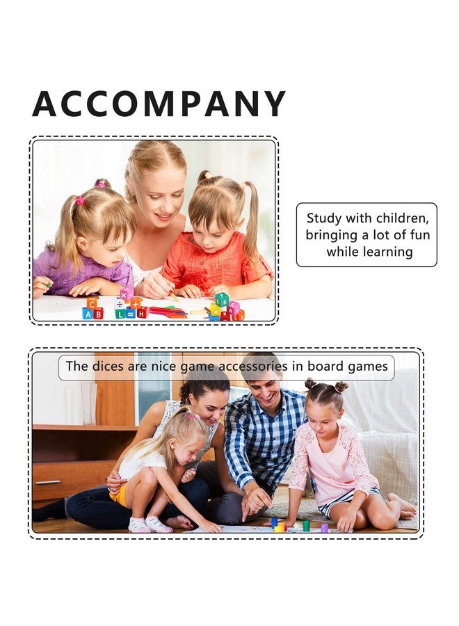 Gejoy 60 Pieces 16 mm Blank Dice Acrylic Dice Cubes Assorted Color DIY Cubes for Board Games with Storage Bag(Multicolor) - Image 4