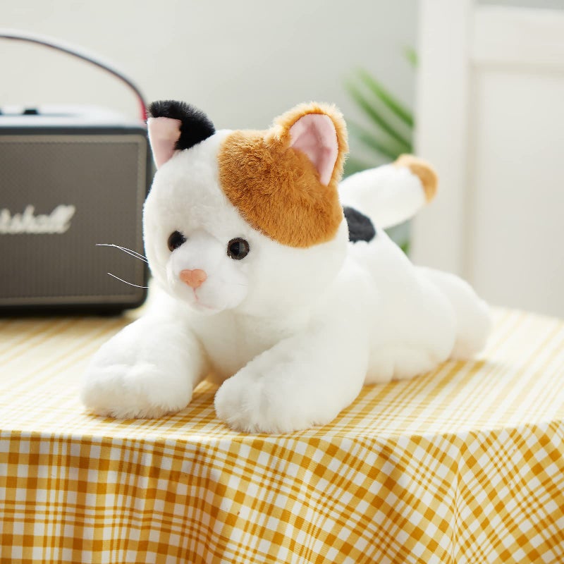 Glow Guards Light up Music Calico Cat Stuffed Animal LED Singing Kitty Soft Plush Toy Pillow with Night Lights Lullaby Birthday Children's Day Gifts for Toddler Kids  15'' - Image 3