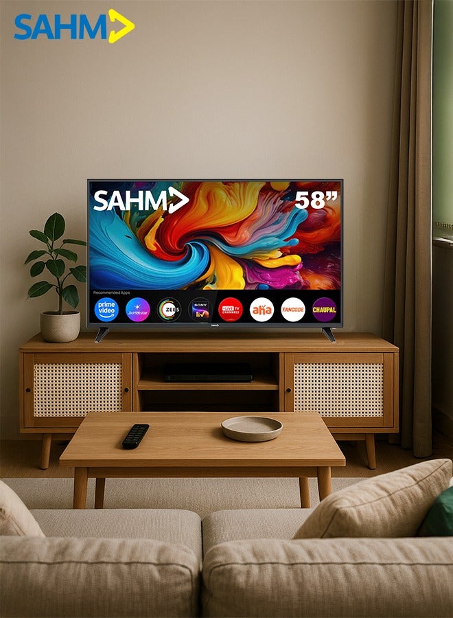 SAHM 58-Inch 4K UHD Smart TV, Android 9.0, HDR10, Bluetooth & WiFi, 2 HDMI & 2 USB Ports, Earphone Out | Model No: SHM-58LKGS - Image 5