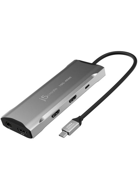 USB C 4K Triple Display Hub - 4K HDMI x2, 4K DP, 2 USB-A and USB-C