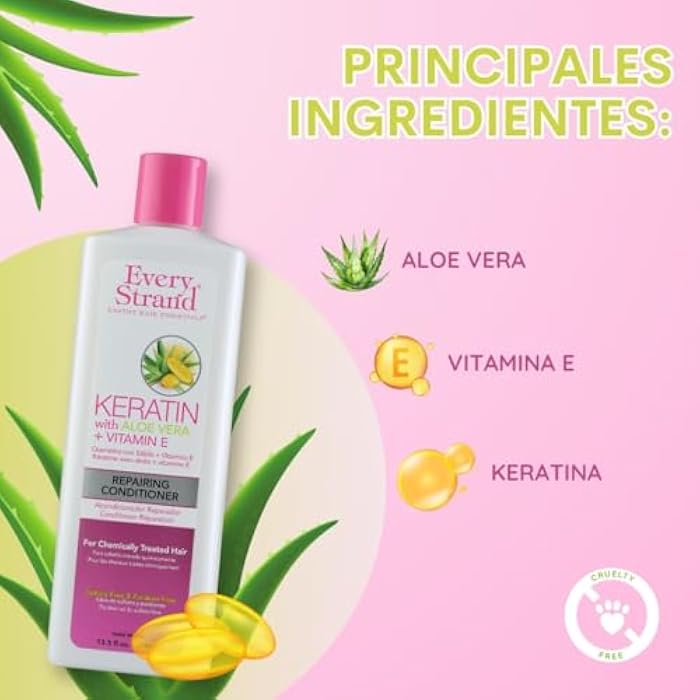 Every Strand Keratin Repairing Conditioner, 13.5 Fl Ounce, 13.5 Ounce - Image 2