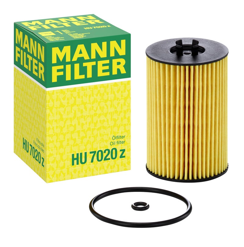 Mann Filter HU 7020 z Cartridge Oil Filter Replacement Compatible With Audi A3 (2015-2016), Volkswagen Beetle (2015), Golf (2015), Golf SportWagen (2015), Jetta (2015) - Image 1