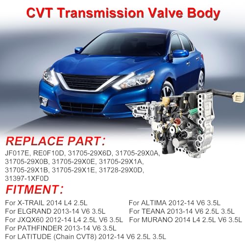 cycwer JF017E CVT Transmission Valve Body With Filter & Gasket Kit RE0F10E Fits for Qx60 Latitude Altima Elgrand X-Trail Maxima (Refurbished Parts) - Image 2