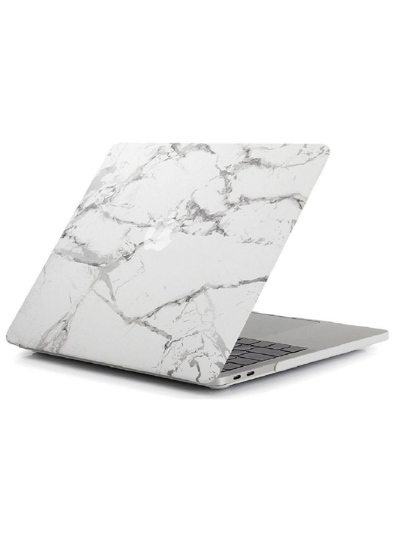 Hard Shell Case and Screen Protector Compatible with MacBook Pro 16-Inch Model: A2141 (MVVJ2xx/A, MVVK2xx/A, MVVL2xx/A, MVVM2xx/A) Retina Display with Touch Bar Touch ID, White Marble - Image 3