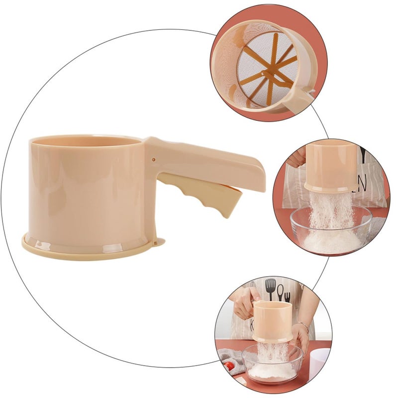Fine Mesh Flour Sifter Handheld Baking Strainer For Cake And Sugar Powder - Image 4