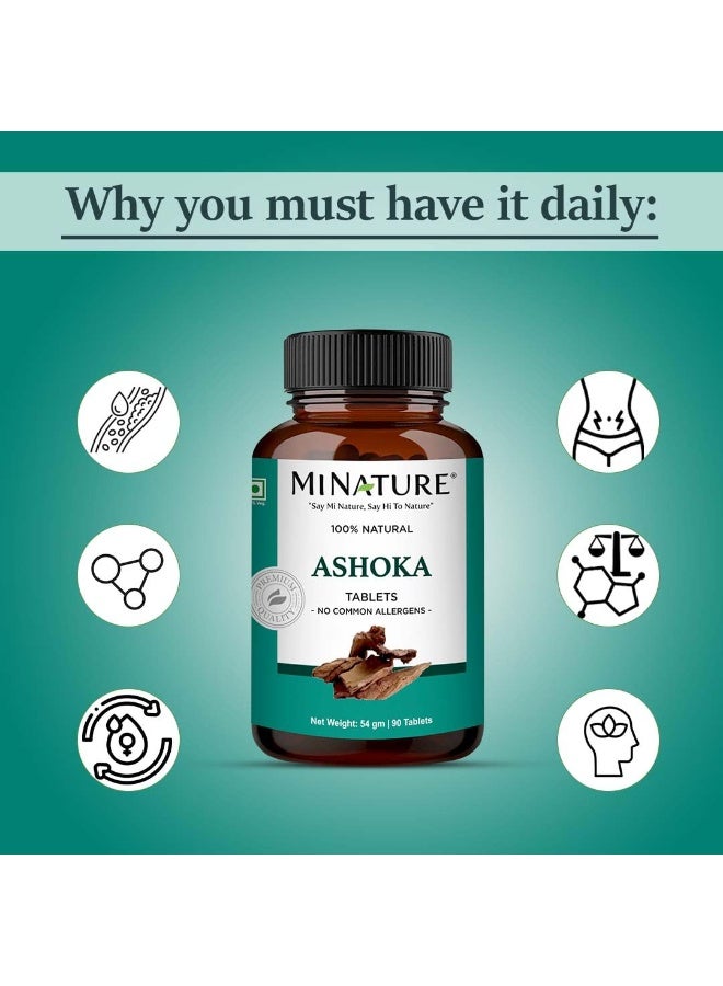 MINATURE Ashoka Powder Tablet| Pure & Natural Herbs |90 Tablet 45 days Supply 1000mg - Image 3