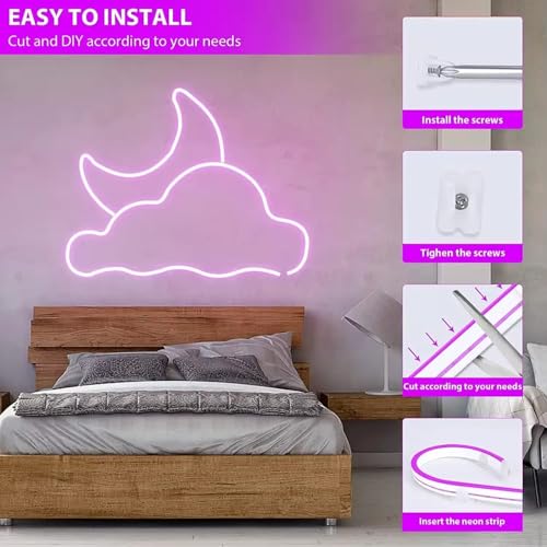 VESPA Purple Neon Strip Lights, 4 Meters Long, DC 12V LED Light Strip, Waterproof IP65, Flexible Silicone Neon Rope Light Suitable for Indoor and Outdoor use in bedrooms and Kitchens - Image 3