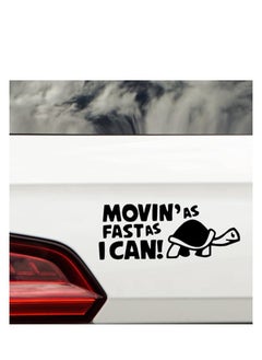 ملصقات سيارات مضحكة من Novelty Movin As Fast As I Can - ملصقات Van - ملصقات Campervan - ملصق سائق جديد - ملصقات ممتصة للصدمات - ملحقات سيارة مضحكة (21 سم × 9 سم، أسود) - pzsku/Z7F2309C1CF7DCAF8AC9FZ/45/_/1729326396/0fe67a0c-c6c0-49bc-889e-45591be4e713