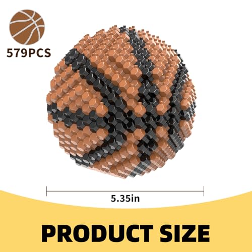 KADELE Basketball Block Set Adults challenging STEM Block Decorations Miniature 3D Educational Toys for Ages 16 and Above579 Pieces - Image 5