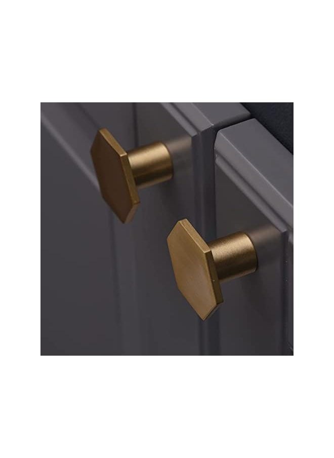 PROMASS promass Cabinet Knobs Gold Drawer Knobs Solid Brass Cupboard Knobs with 6 Screws for Drawer, Wardrobe, Cabinets, Doors, Decoration ï¼ˆ6Pcs ï¼‰  - Image 5