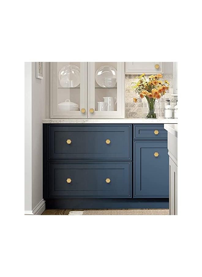 PROMASS promass Cabinet Knobs Gold Drawer Knobs Solid Brass Cupboard Knobs with 6 Screws for Drawer, Wardrobe, Cabinets, Doors, Decoration ï¼ˆ6Pcs ï¼‰  - Image 3