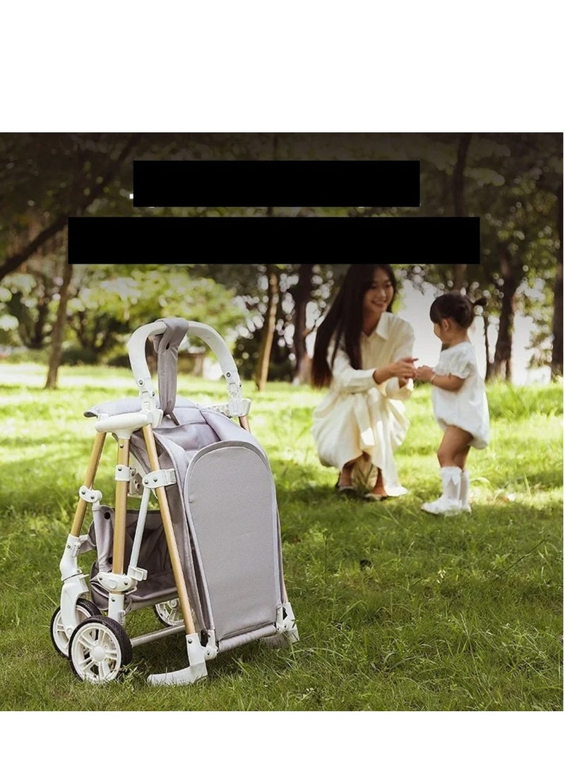 Generic Compact and Stylish Aluminum Alloy Baby Stroller Lightweight Folding Umbrella Cart for Children on the Go  - Image 5