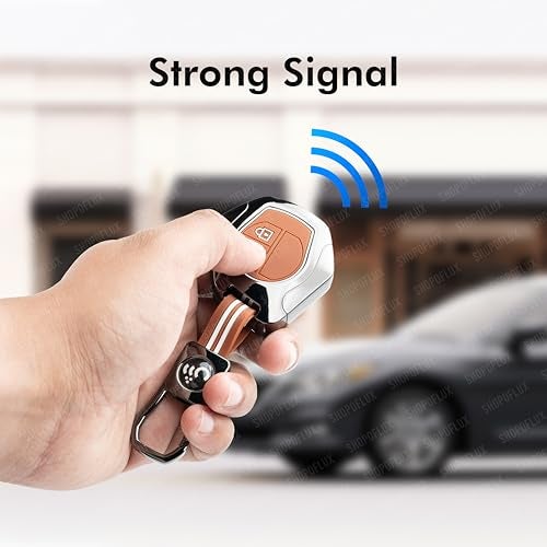SHOPOFLUX Metal Key Cover Compitable For Suzuki Swift | Ertiga | Wagonr | Celerio | Swift Dzire | Alto | Fronx | Breza | S Presso | Ignis 2 Button Remote Key (Brown Silicone) - Image 3