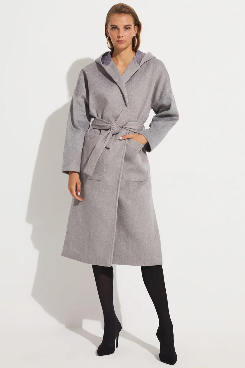 JUNE Hooded Detailed Coat