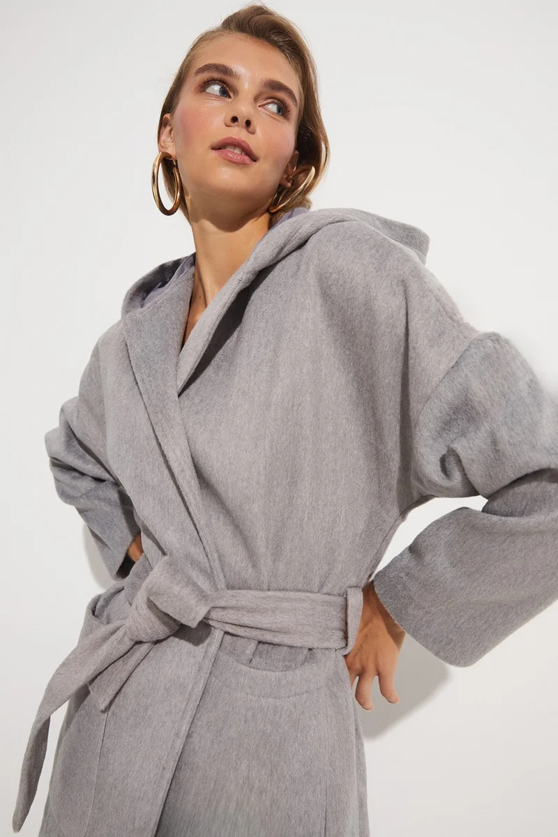 JUNE Hooded Detailed Coat