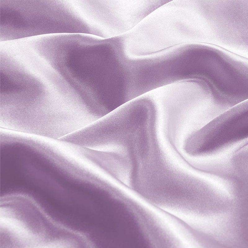 BEDELITE Satin Body Pillow Cover, Super Soft and Cooling Body Pillow Pillowcase for Hair and Skin, Breathable Silky Full Long Pillowcase Cover(20"x54", Lavender) - Image 3