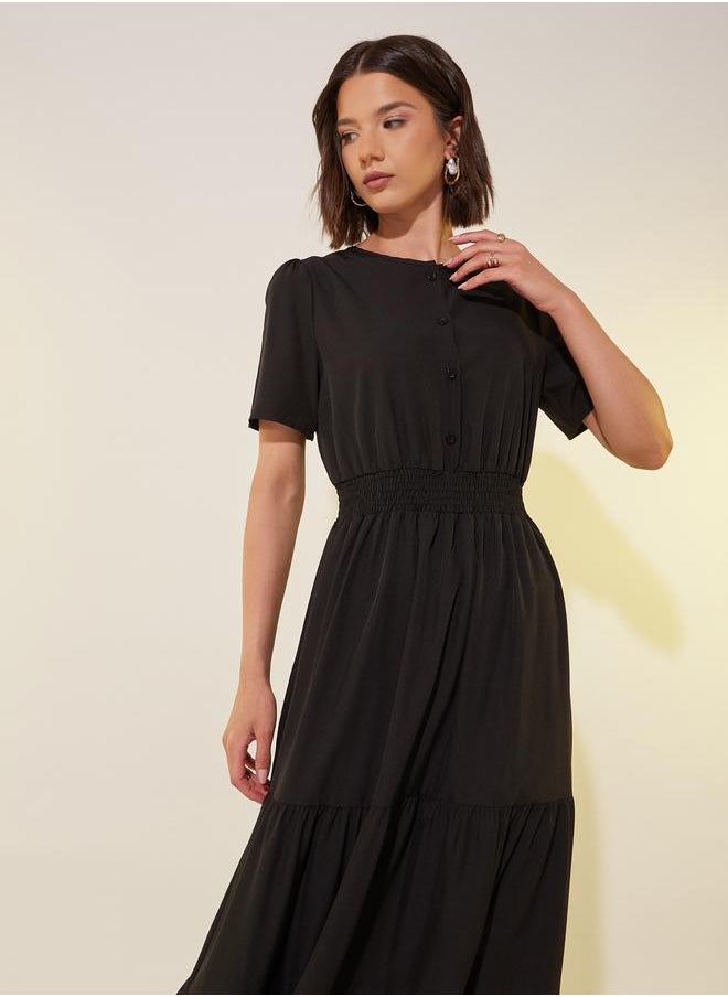 Take Two Tiered Black Dress  - Image 3