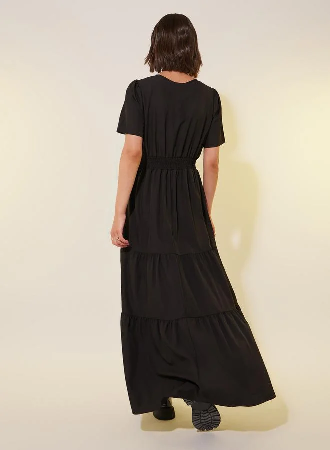 Take Two Tiered Black Dress