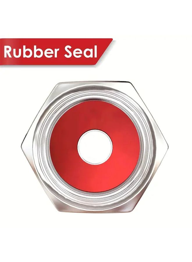 4Pcs Silvery Metal Tire Valve Caps With Rubber Seal Universal Fit For Cars SUVs Bikes - Image 5