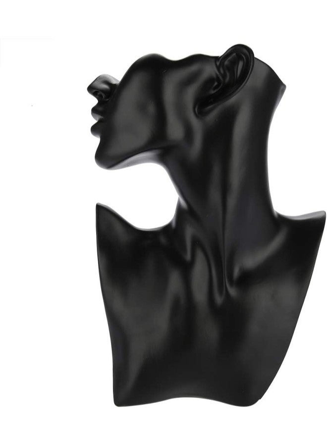 klarako Mannequin - Mannequin Jewelry Display, Display Holder Pendant Necklace Earring Jewelry Display Rack (Black), Necklace Holder for Studs  - Image 1