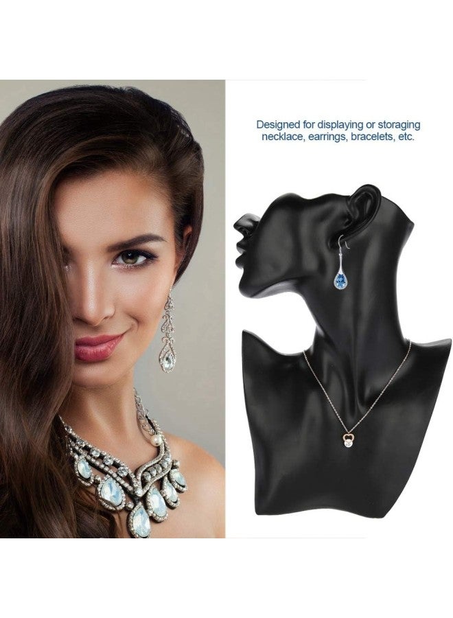 klarako Mannequin - Mannequin Jewelry Display, Display Holder Pendant Necklace Earring Jewelry Display Rack (Black), Necklace Holder for Studs  - Image 2
