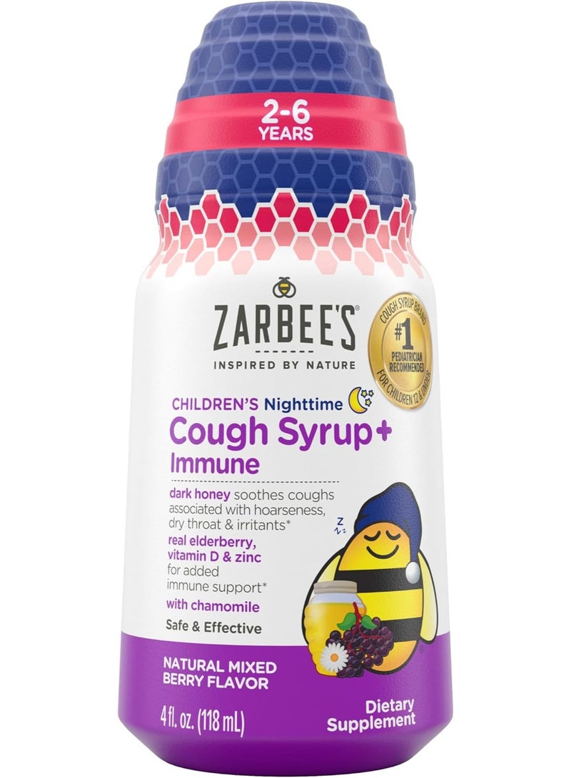Zarbee's Click to see full view Zarbee's Kids Cough + Immune Nighttime for Children - Image 1