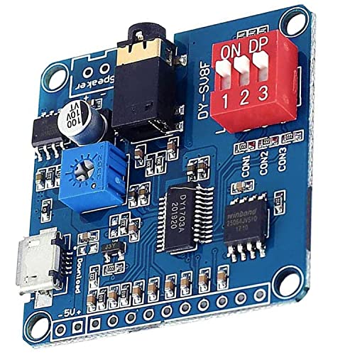 DEVMO Voice Playback Module Music Player Voice prompts Voice Broadcast Device MP3 Trigger Amplifier Class D 5W 64MBit Flash Compatible with Ar-duino - Image 2