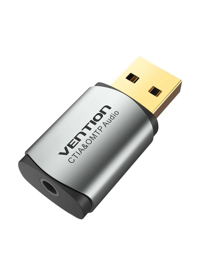 بطاقة صوت USB خارجية رمادي - Image 1