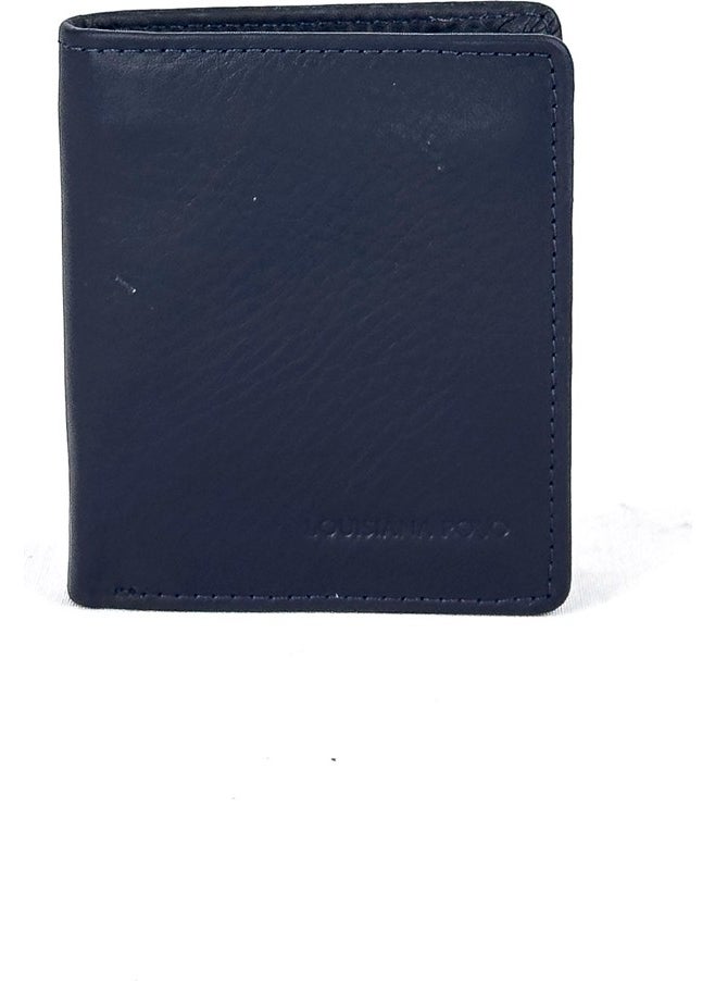 Louisiana Polo Leather Men's Wallet Navy Blue 1783  - Image 1