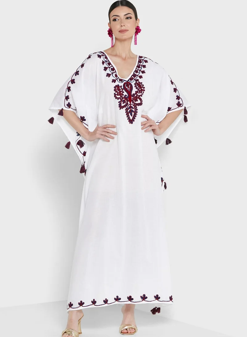 ARABIAN CLOSET Embroidered Kaftan